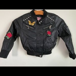 Urban Republic Girls Faux Leather Jacket/ Coat